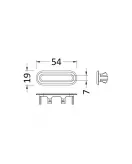 APS51357 Oval Overflow Cover Brushed Bronze