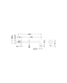 APS51359 Wall Hung Shower Arm Brushed Bronze