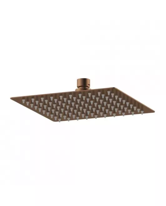 APS51361 Square Fixed Head 200mm Diameter Brushed Bronze