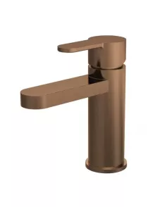 APS51363 Arvan Mono Basin Mixer with Push Button Waste Brushed Bronze