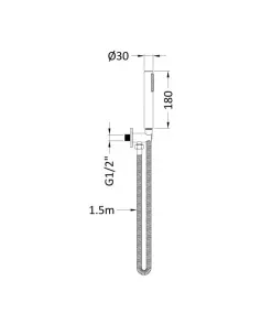 APS51369 Round Outlet Elbow, Parking Bracket & Kit Brushed Bronze