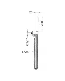 APS51370 Square Outlet Elbow, Parking Bracket & Kit Brushed Bronze