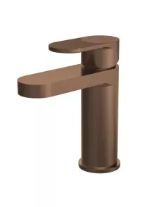 APS51383 Cyprus Fluted Mono Basin Mixer with Push Button Waste Brushed Bronze