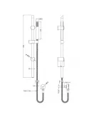 APS51390 Slide Rail Kit Brushed Bronze