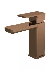 APS51392 Windon Mono Basin Mixer with Push Button Waste Brushed Bronze