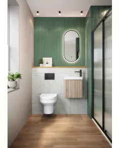 APS51407 Linea Cloakroom Unit Green