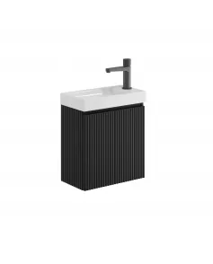 APS51408 Linea Cloakroom Unit Matt Black