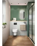 APS51408 Linea Cloakroom Unit Matt Black