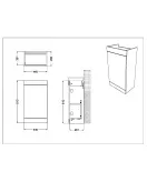 APS51409 Esme Cloakroom Unit Gloss White