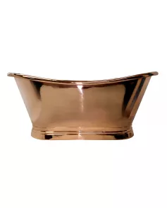 APS52650 Copper Baths Freestanding Boat Bath - Copper Outer/Copper Inner - 1700mm Copper