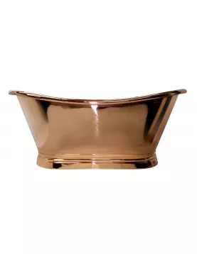 APS52652 Copper Baths Freestanding Boat Bath - Copper Outer/Copper Inner - 1500mm Copper