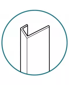 APS52825 End Cap White 2420mm Long White