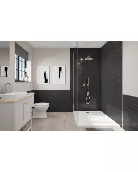 APS52834 Black Gloss Composite 2440 x 1220 x 3mm (Shower) Black