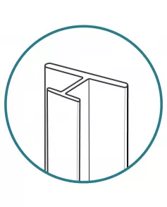 APS52847 H Joint Polished Silver 2450MM Silver