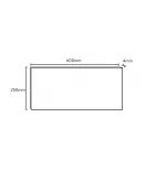 APS53151 Midnight Grey / Hadrian Green Alloy 600 x 250 x 4mm Midnight Grey / Hadrian Green