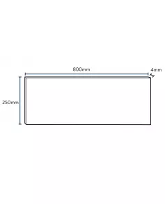 APS53179 American Walnut 800 X 250 X 4 Americian Walnut
