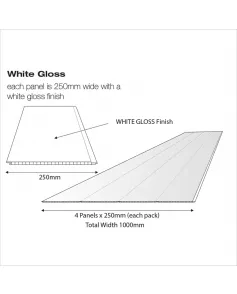 APS53426 Single Chrome Gloss Gloss White