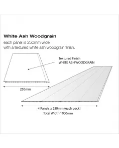 APS53430 White Ash Matte Matt White