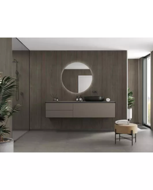 APS53969 Dark Wood Vertical Plank 