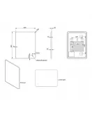 APS54078 Alfie Soft Edge LED Mirror Brass 600×800 Brushed Brass