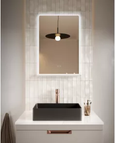 APS54085 CHARJ LED Mirror 600×700 White