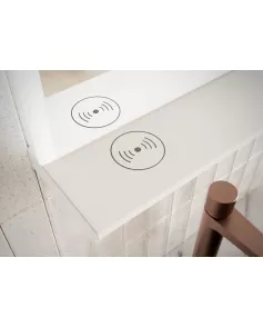 APS54085 CHARJ LED Mirror 600×700 White