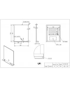APS54085 CHARJ LED Mirror 600×700 White