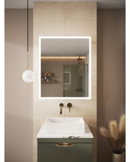 APS54094 Prospr LED Single Door Mirror with Bluetooth 500x700mm 