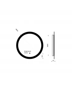 APS54100 Lunar LED Mirror 600mm 