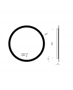 APS54101 Lunar LED Mirror 800mm 