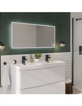 APS54102 Mosca LED Mirror with Demister Pad and Shaver Socket 1200x600mm 