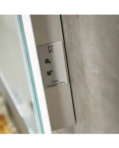 APS54104 Mosca LED Mirror with Demister Pad and Shaver Socket 600x800mm 