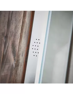 APS54105 Mosca LED Mirror with Demister Pad and Shaver Socket and Bluetooth 500x700mm 