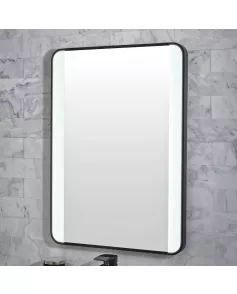 APS54106 Mono Soft Square Mirror W/Demister and Colour Change 500X700mm 