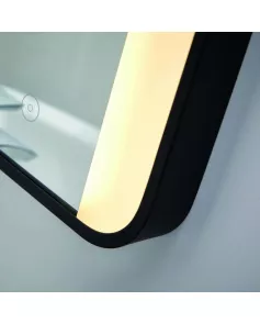 APS54106 Mono Soft Square Mirror W/Demister and Colour Change 500X700mm 