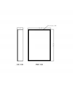 APS54107 Mia LED Mirror Cabinet 500x700mm 