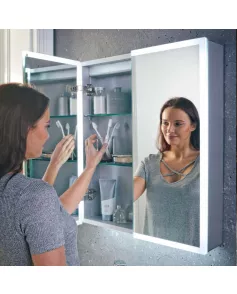 APS54109 Mia LED Mirror Cabinet 800x700mm 