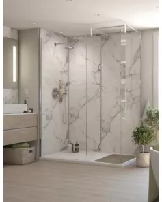 APS54133 ‘Carrera Marble’ Bathroom Wall Panel 
