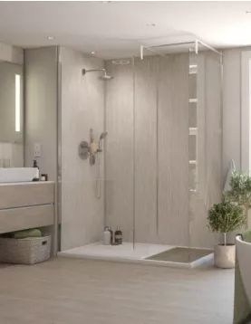 APS54154 ‘Silver Rain’ Bathroom Wall Panel  APS54154 ‘Silver Rain’ Bathroom Wall Panel