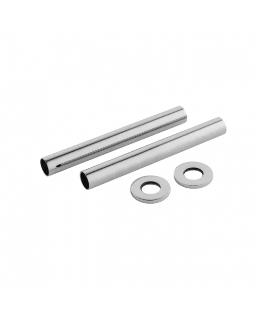 APS5467 Chrome Pipe Covers 128 x 15mm Dia Chrome