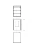 APS5477 Pavo Meloso Mirror Cabinet 700x500 Silver