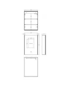 APS5477 Pavo Meloso Mirror Cabinet 700x500 Silver