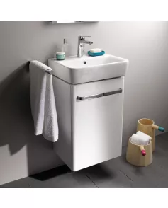 APS54816 Geberit Selnova Compact 1 Door Cabinet With Service Space White