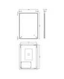 APS5484 Lynx 700 x 500 Ambient Mirror Silver