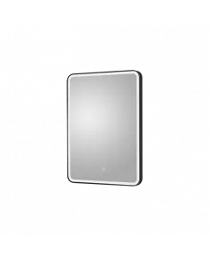 APS5485 Hydrus 700 x 500 Black Framed Mirror Matt Black
