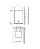 APS5489 Sculptor LED Touch Sensor Mirror 700x500 Silver