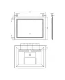 APS5490 Enif LED Touch Sensor Mirror 600x800 Silver