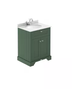 APS5498 600mm Cabinet & Marble Top (1TH) Hunter Green