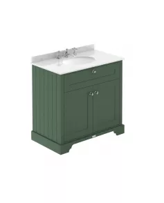 APS5538 800mm Cabinet & Marble Top (3TH) Hunter Green