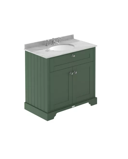 APS5548 800mm Cabinet & Marble Top (3TH) Hunter Green